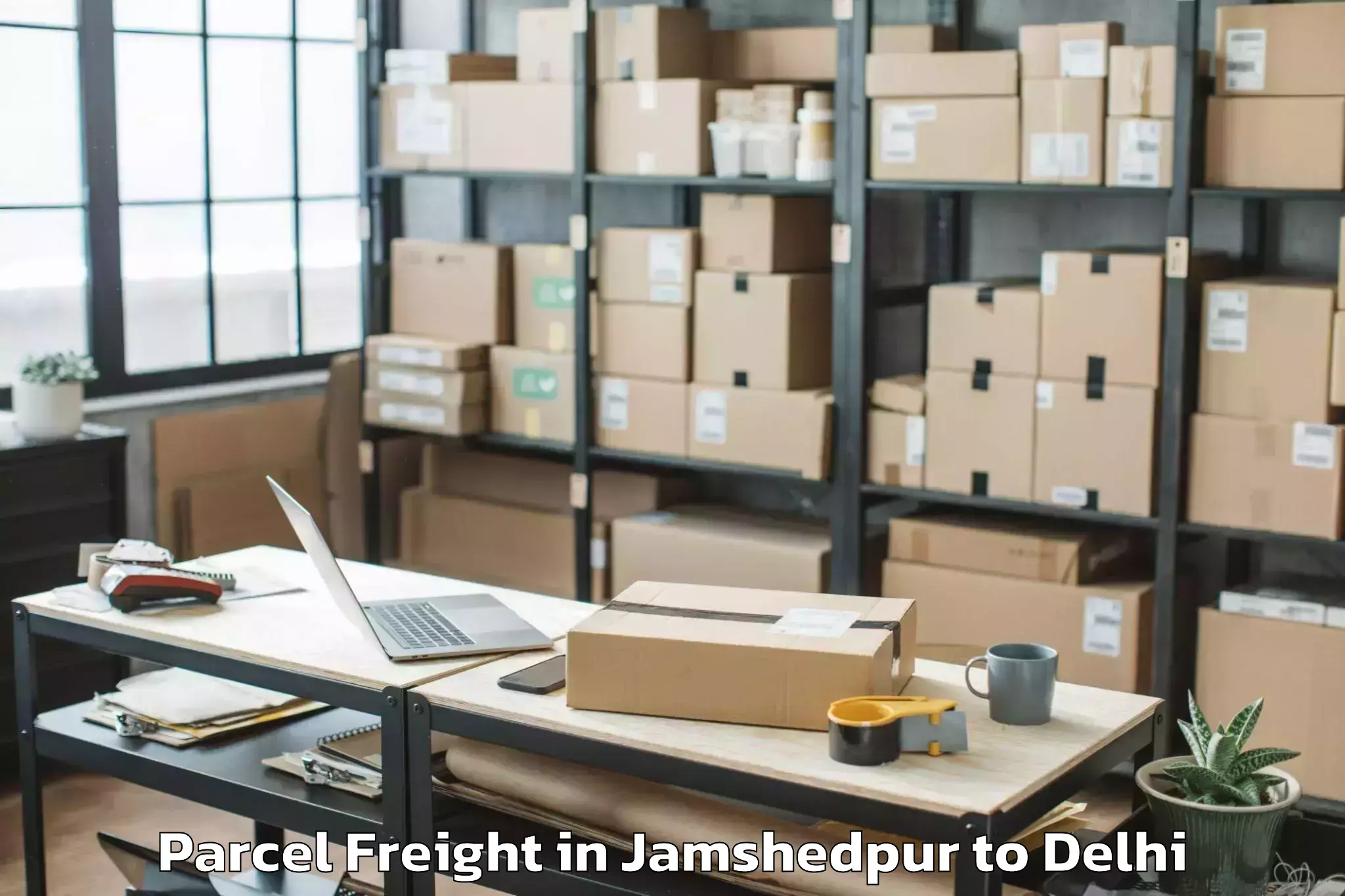 Top Jamshedpur to Westend Mall Delhi Parcel Freight Available